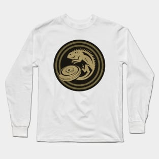Iguana Frisbee Long Sleeve T-Shirt